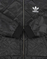 Vintage Adidas Originals Diamond Quilted Satin Shell Bomber Jacket - S