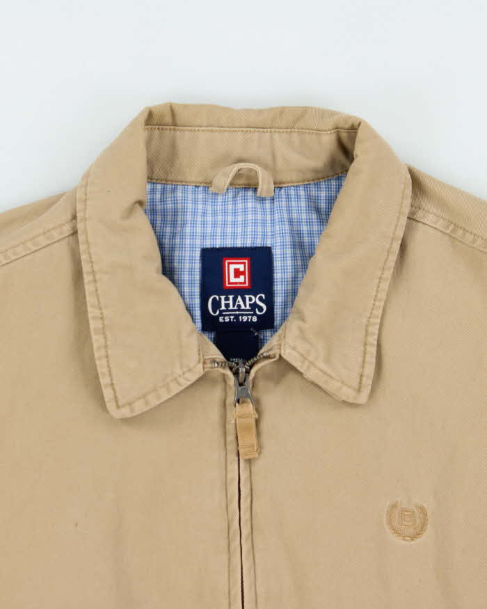 Vintage Y2K 00s Chaps Canvas Harrington Jacket - S