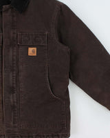 Vintage Carhartt C26 DKB Sandstone Traditional Firm Duck Arctic Quilt Lined Canvas Workwear Jacket - M