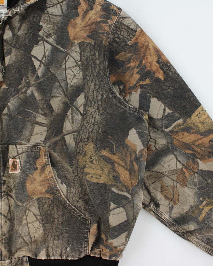 Vintage 2008 Y2K Carhartt J144 Active Made In USA Realtree Camo