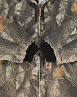 Vintage 2008 Y2K Carhartt J144 Active Made In USA Realtree Camo Duck Canvas Bomber Jacket - XXL