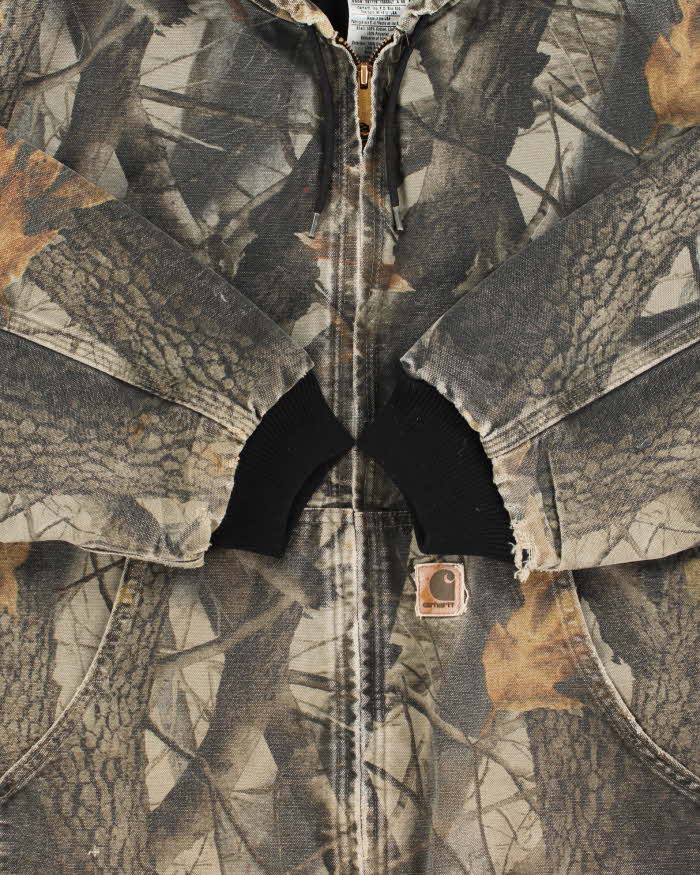 Vintage 2008 Y2K Carhartt J144 Active Made In USA Realtree Camo