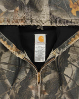 Vintage 2008 Y2K Carhartt J144 Active Made In USA Realtree Camo Duck Canvas Bomber Jacket - XXL