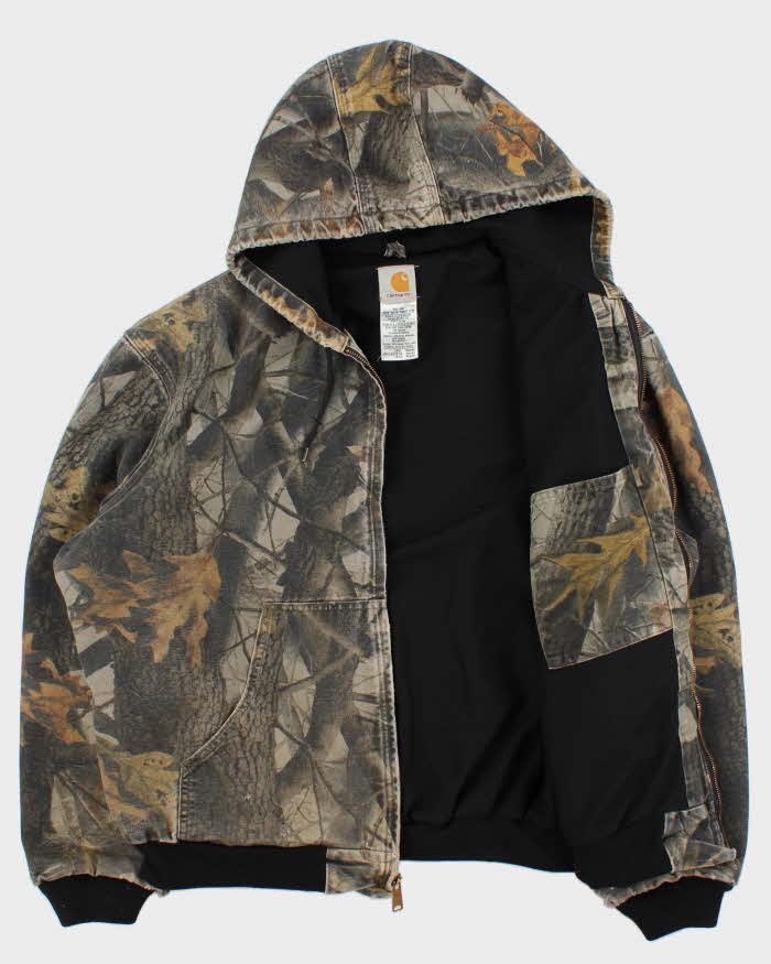 Vintage 2008 Y2K Carhartt J144 Active Made In USA Realtree Camo Duck Canvas Bomber Jacket - XXL