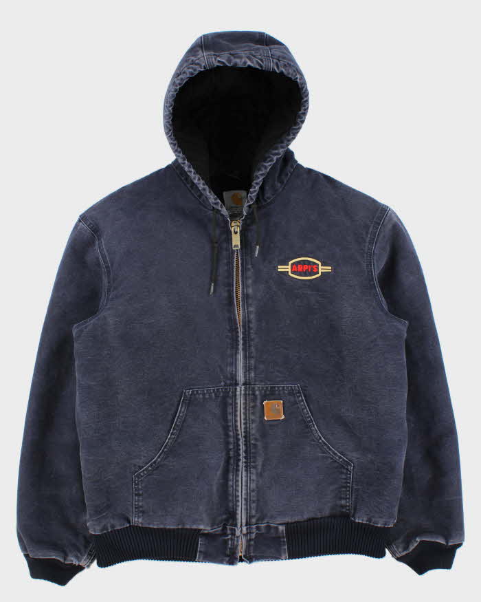Vintage 2007 Y2K Carhartt J130 MDT Active Duck Canvas Quilt Lined Bomber Jacket - M