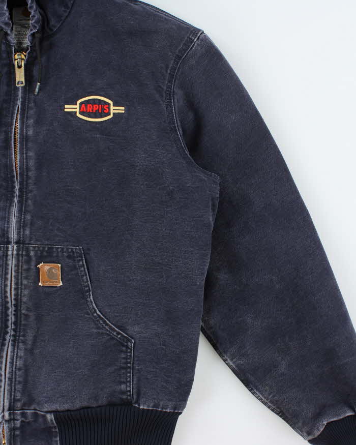 Vintage 2007 Y2K Carhartt J130 MDT Active Duck Canvas Quilt Lined Bomber Jacket - M