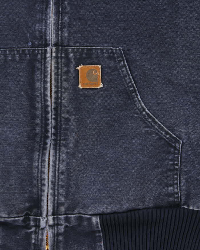 Vintage 2007 Y2K Carhartt J130 MDT Active Duck Canvas Quilt Lined Bomber Jacket - M