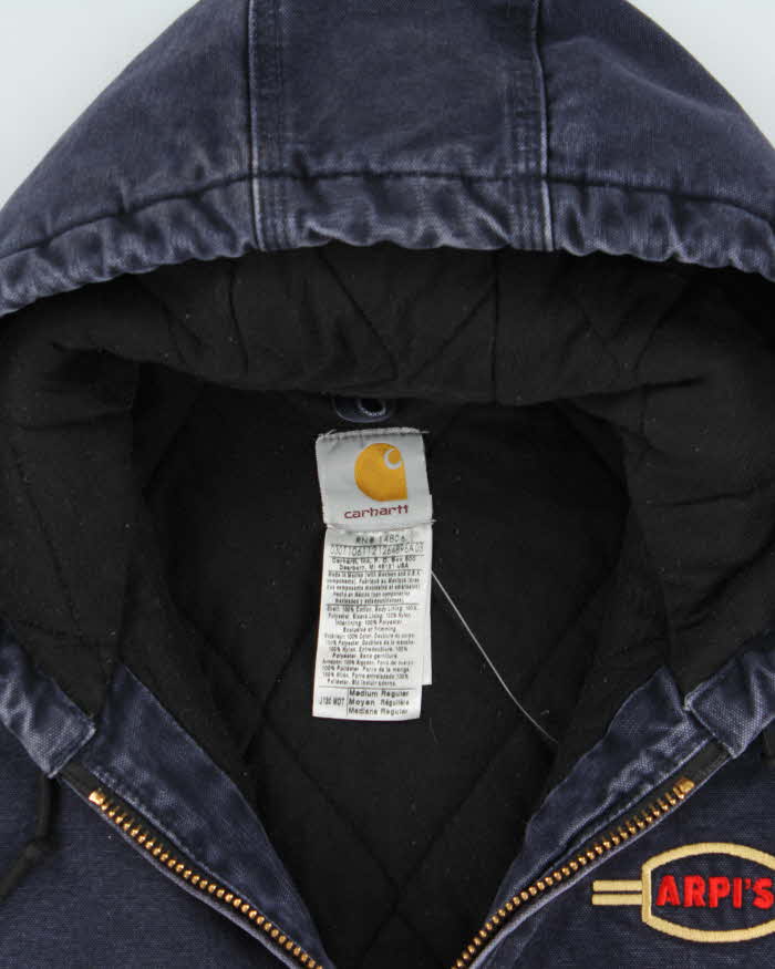 Vintage 2007 Y2K Carhartt J130 MDT Active Duck Canvas Quilt Lined Bomber Jacket - M