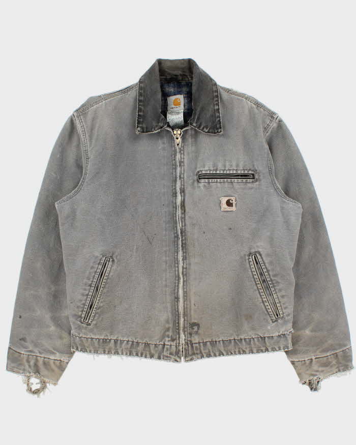 Vintage 2004 Y2K Carhartt J97 MTL Detroit Made In USA Blanket Lined Duck Canvas Workwear Jacket - M