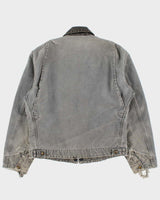 Vintage 2004 Y2K Carhartt J97 MTL Detroit Made In USA Blanket Lined Duck Canvas Workwear Jacket - M
