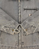 Vintage 2004 Y2K Carhartt J97 MTL Detroit Made In USA Blanket Lined Duck Canvas Workwear Jacket - M