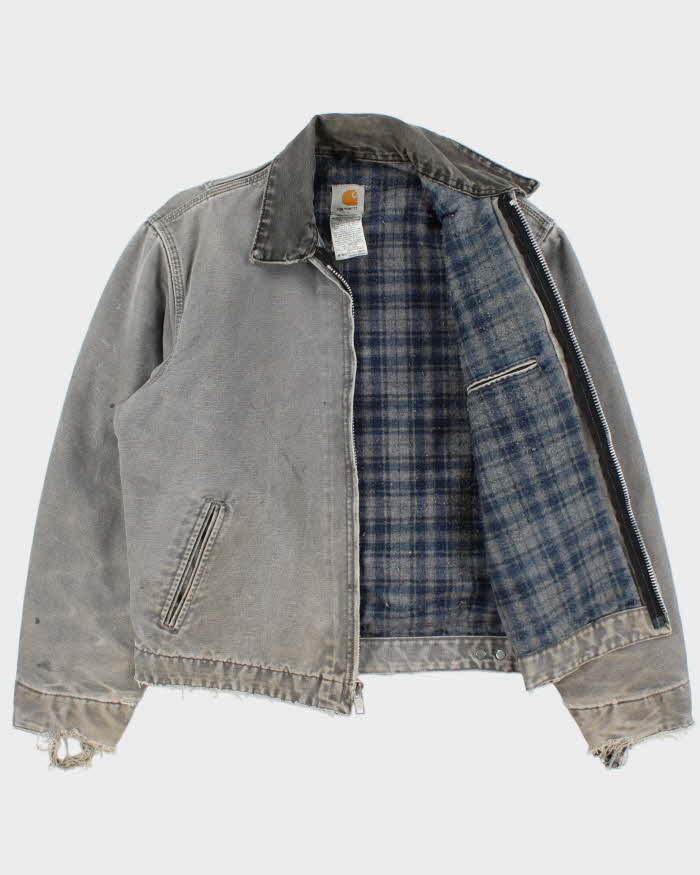 Vintage 2004 Y2K Carhartt J97 MTL Detroit Made In USA Blanket Lined Duck Canvas Workwear Jacket - M