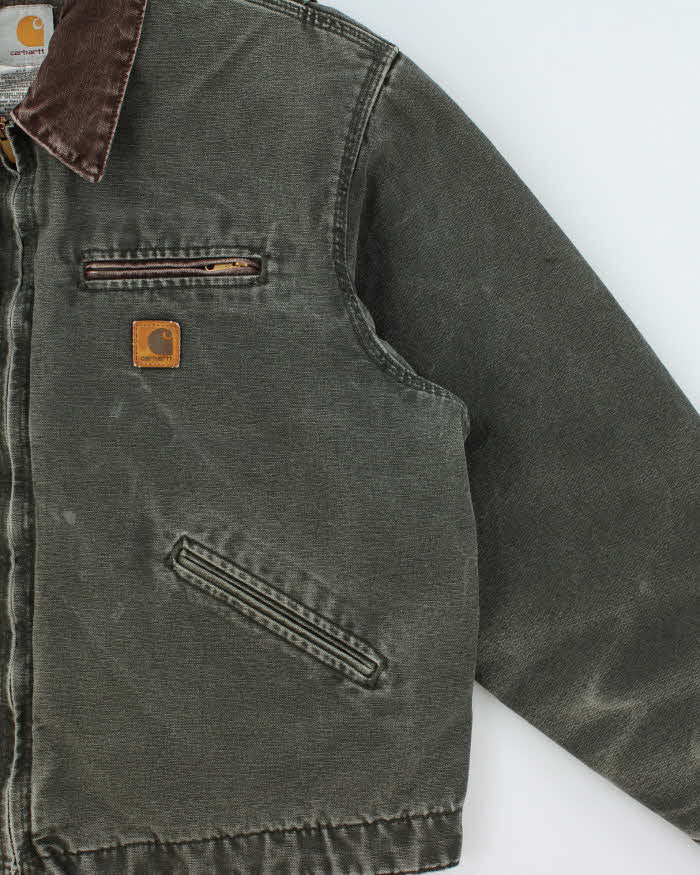 Vintage 2006 Y2K Carhartt J97 Mos Detroit Blanket Lined Duck Canvas Workwear Jacket - XL