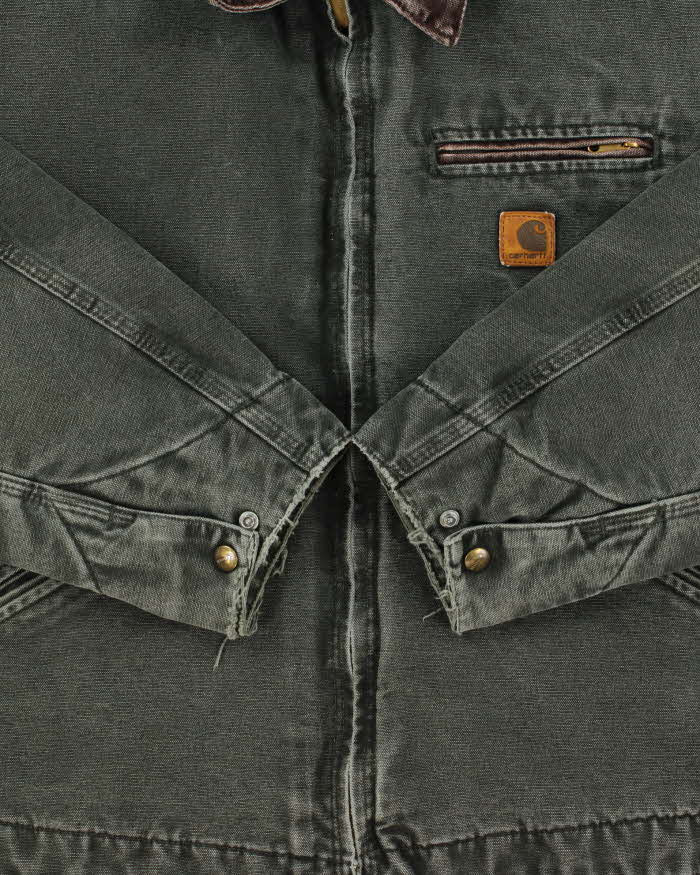 Vintage 2006 Y2K Carhartt J97 Mos Detroit Blanket Lined Duck Canvas Workwear Jacket - XL