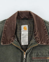 Vintage 2006 Y2K Carhartt J97 Mos Detroit Blanket Lined Duck Canvas Workwear Jacket - XL