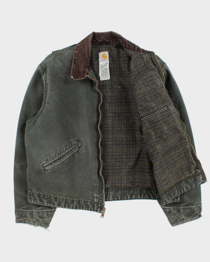 Vintage 2006 Y2K Carhartt J97 Mos Detroit Blanket Lined Duck Canvas Workwear Jacket - XL