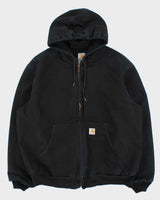 Vintage Y2K 00s Carhartt J130 BLK Active Mesh Lined Duck Canvas Bomber Jacket - XXL