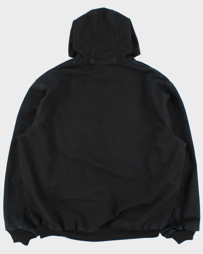 Vintage Y2K 00s Carhartt J130 BLK Active Mesh Lined Duck Canvas Bomber Jacket - XXL