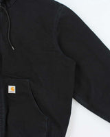 Vintage Y2K 00s Carhartt J130 BLK Active Mesh Lined Duck Canvas Bomber Jacket - XXL