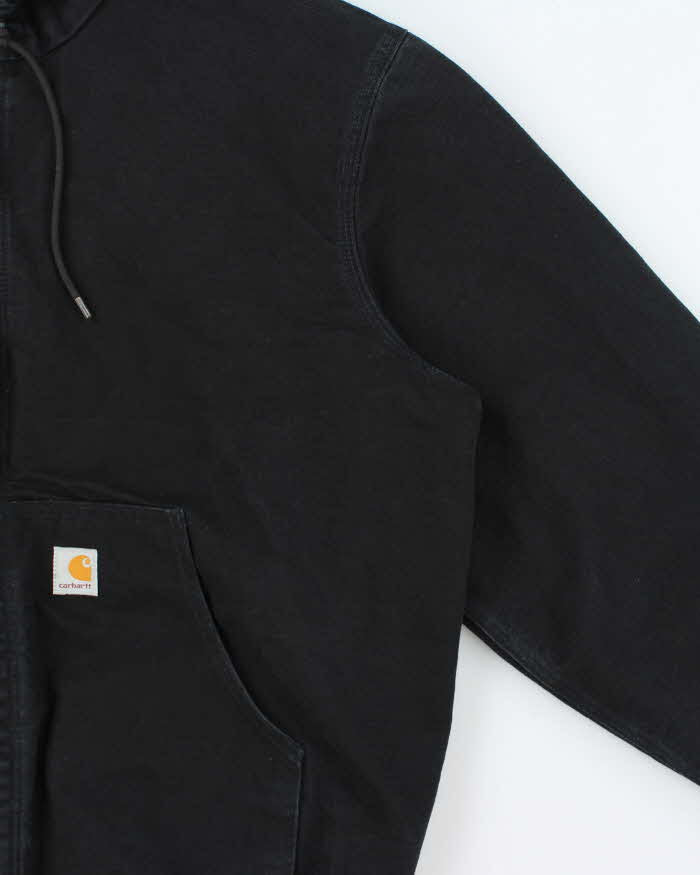 Vintage Y2K 00s Carhartt J130 BLK Active Mesh Lined Duck Canvas Bomber Jacket - XXL