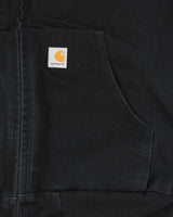 Vintage Y2K 00s Carhartt J130 BLK Active Mesh Lined Duck Canvas Bomber Jacket - XXL