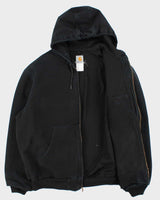 Vintage Y2K 00s Carhartt J130 BLK Active Mesh Lined Duck Canvas Bomber Jacket - XXL