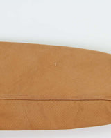Vintage 2012 Carhartt J140 BRN Active Union Made In USA Quilt Lined Washed Duck Canvas Bomber Jacket - L
