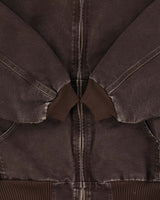 Vintage Carhartt J140 DKB Active Quilt Lined Washed Duck Canvas Bomber Jacket - XXXL