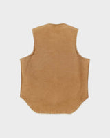 Vintage 1970s Carter's Made In USA Sherpa Lined Canvas Vest - M