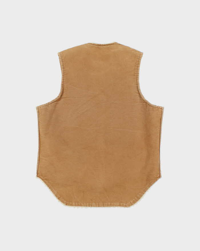Vintage 1970s Carter's Made In USA Sherpa Lined Canvas Vest - M
