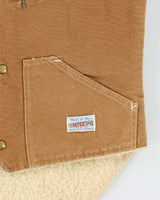 Vintage 1970s Carter's Made In USA Sherpa Lined Canvas Vest - M