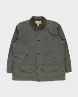 Vintage Y2K 00s L.L.Bean Khaki Duck Canvas Chore Jacket - XXL