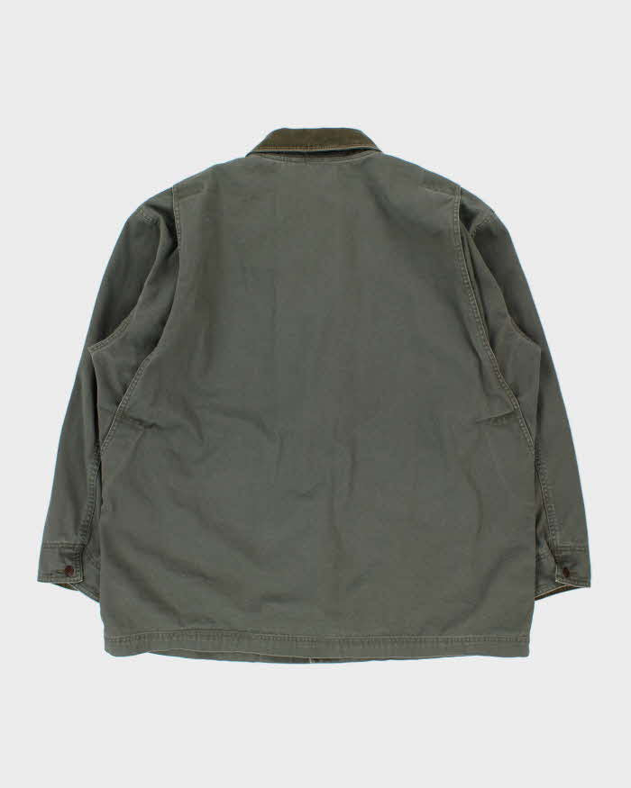 Vintage Y2K 00s L.L.Bean Khaki Duck Canvas Chore Jacket - XXL