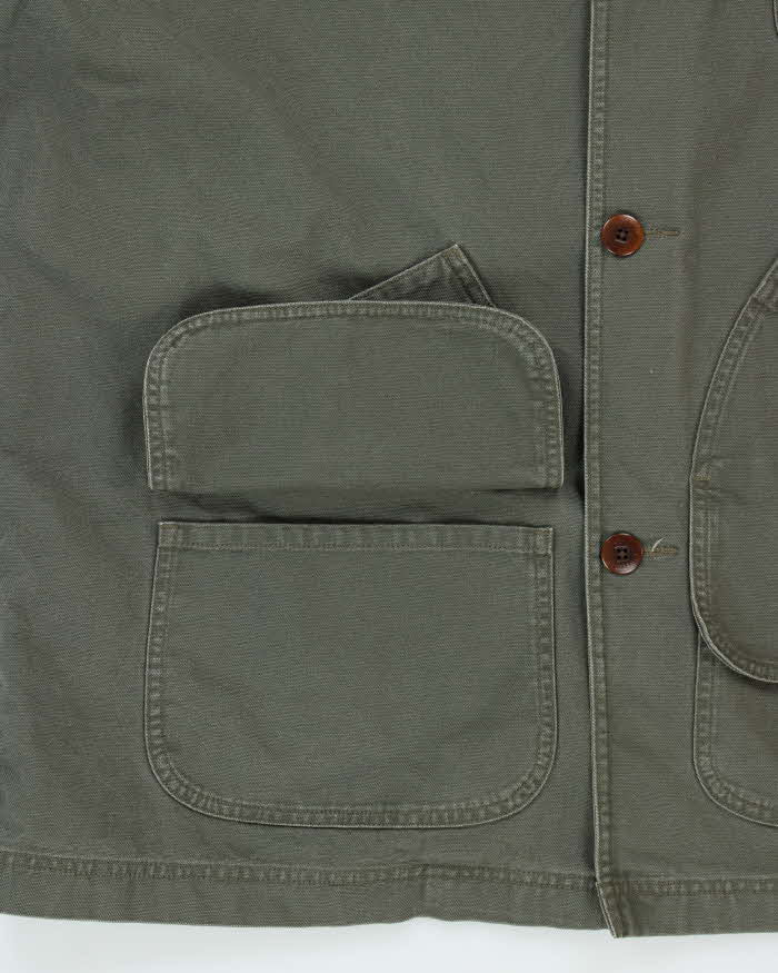 Vintage Y2K 00s L.L.Bean Khaki Duck Canvas Chore Jacket - XXL