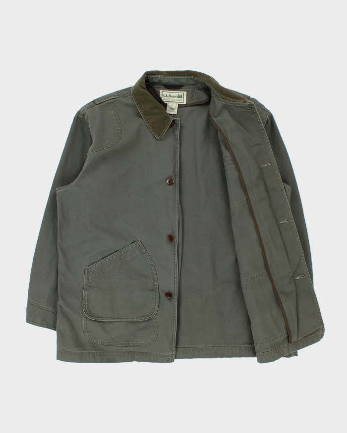 Vintage Y2K 00s L.L.Bean Khaki Duck Canvas Chore Jacket - XXL