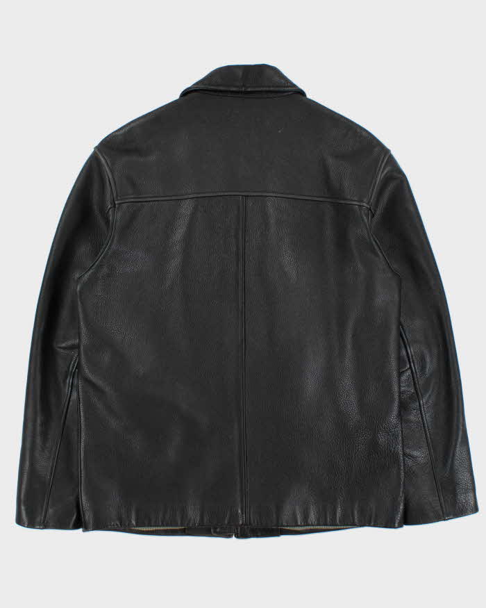 Vintage Y2K 00s Danier Pebbled Leather Zip-Up Jacket - M