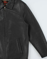 Vintage Y2K 00s Danier Pebbled Leather Zip-Up Jacket - M