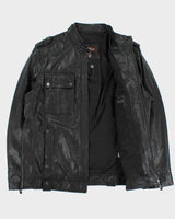 DSWT Vintage Y2K 00s Danier Calfskin Leather Cafe Racer Moto Jacket - XXL