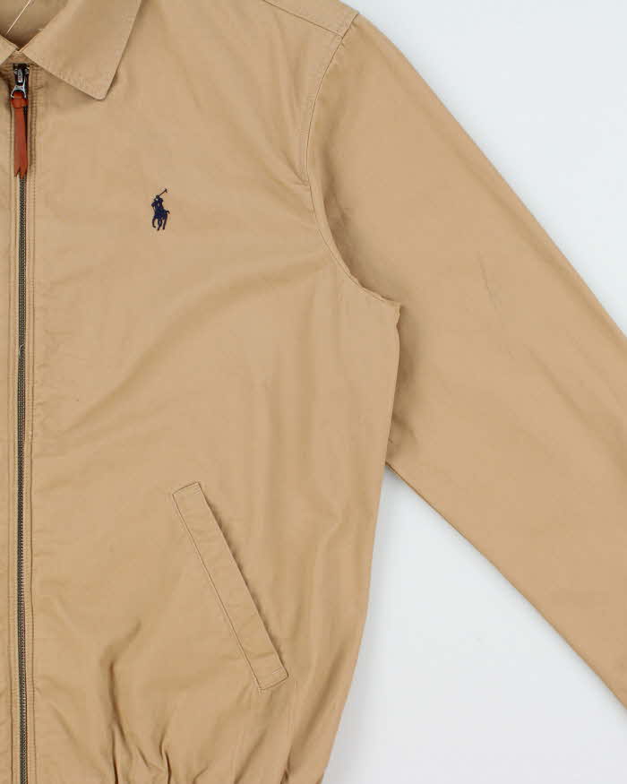 Vintage Polo Ralph Lauren Tan Bi-Swing Canvas Harrington Jacket - M