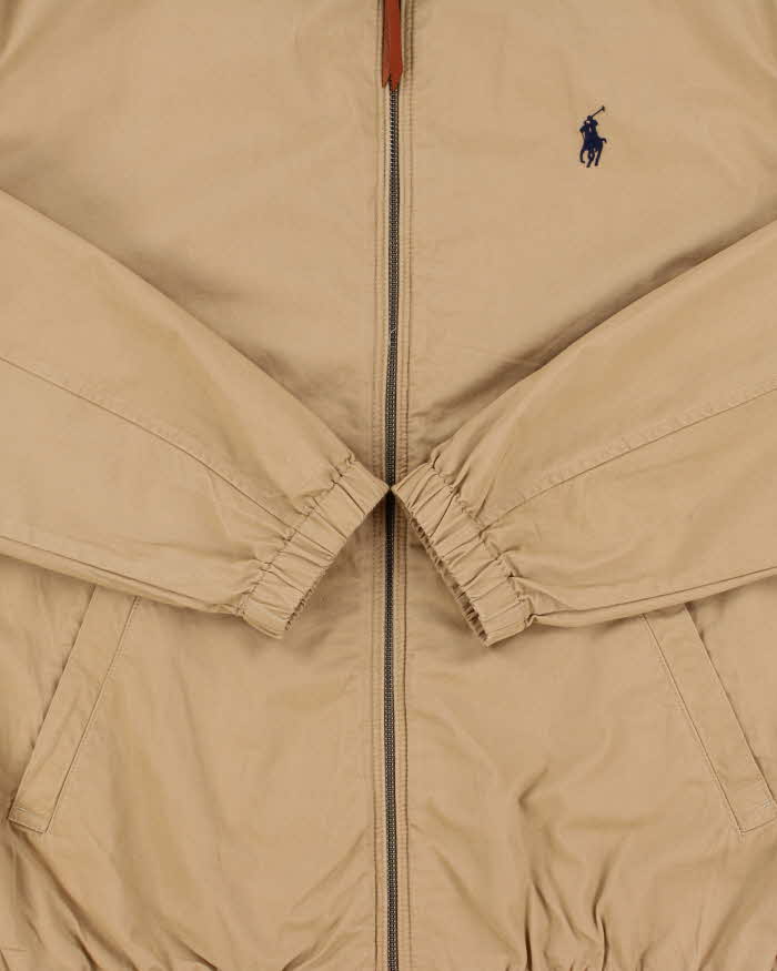 Vintage Polo Ralph Lauren Tan Bi-Swing Canvas Harrington Jacket - M