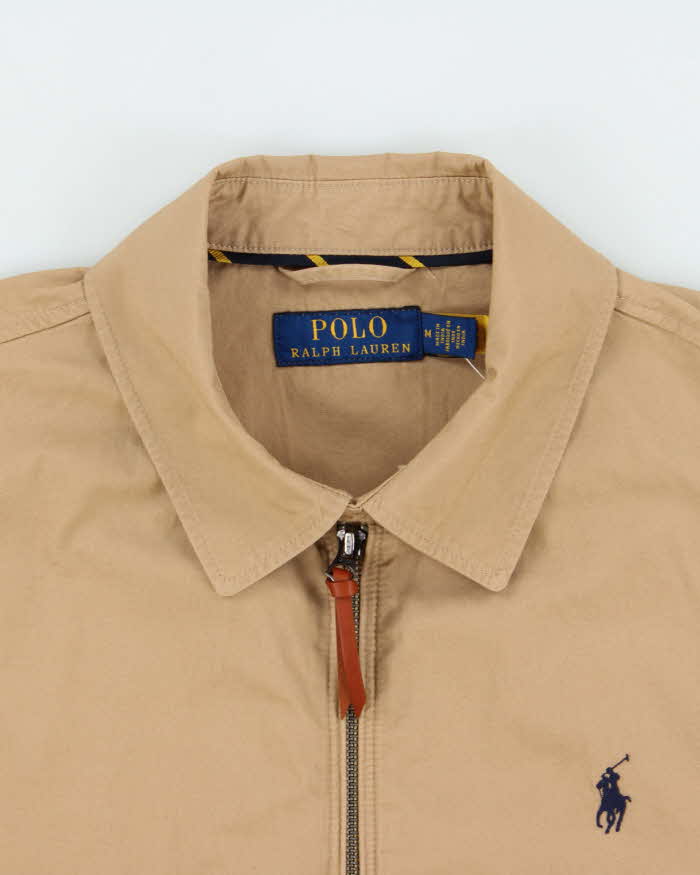 Vintage Polo Ralph Lauren Tan Bi-Swing Canvas Harrington Jacket - M