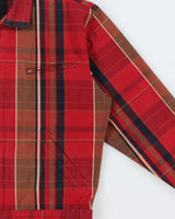 Vintage 1990s Polo Ralph Lauren Plaid Bi-Swing Canvas Harrington Jacket - M