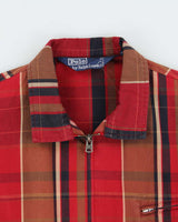 Vintage 1990s Polo Ralph Lauren Plaid Bi-Swing Canvas Harrington Jacket - M