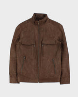 Vintage Y2K 00s Danier Thinsulate Lined Leather Cafe Racer Moto Jacket - XS
