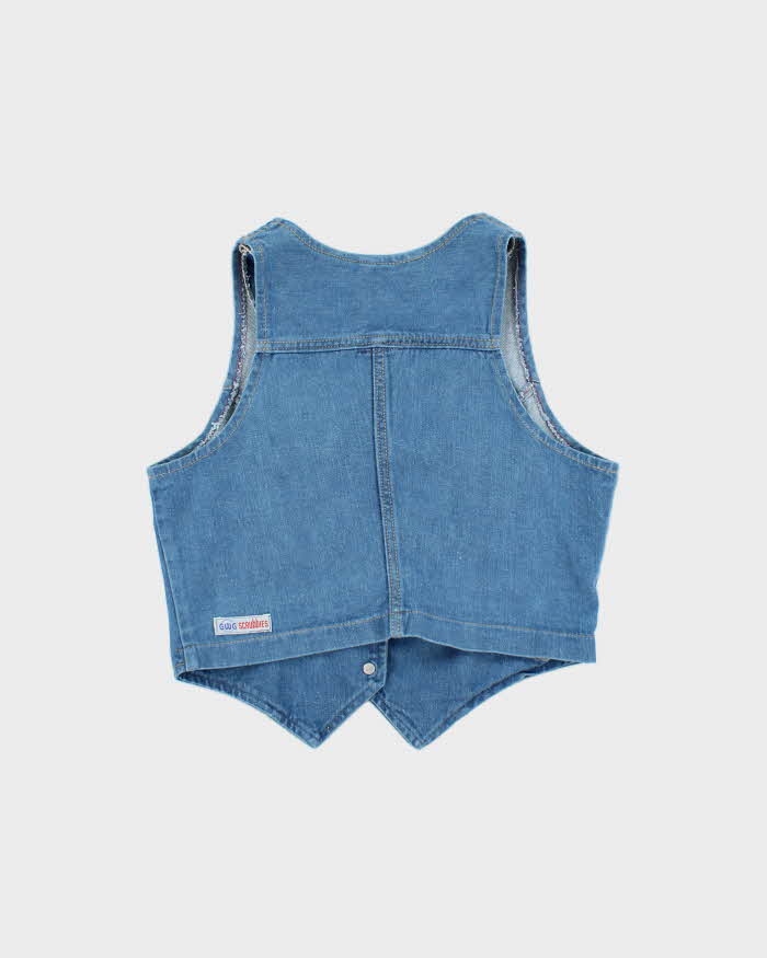 Vintage 1970s GWG Union Made In Canada Denim Waistcoat Vest - XS