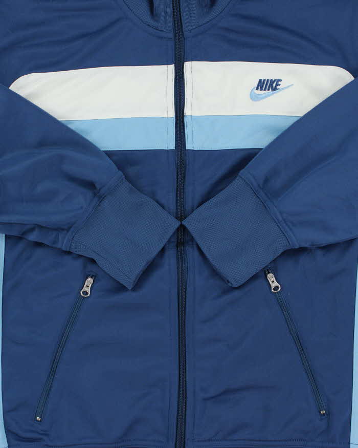 Vintage Y2K 00s Nike Tri-Colour High-Neck Track Jacket - S – Rokit