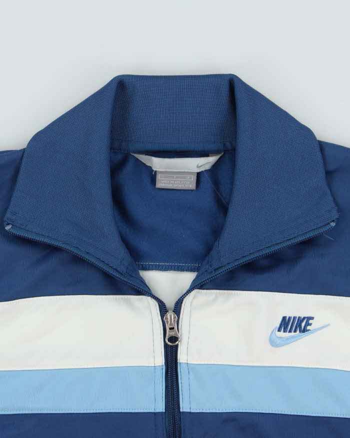 Vintage Y2K 00s Nike Tri-Colour High-Neck Track Jacket - S – Rokit