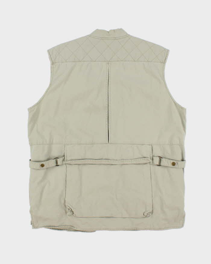 Vintage Woolrich Canvas Multi-Pocket Fisherman Utility Trail Cargo Vest - L