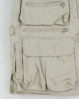 Vintage Woolrich Canvas Multi-Pocket Fisherman Utility Trail Cargo Vest - L