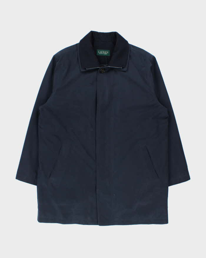 Vintage Y2K 00s Lauren Ralph Lauren Wool Blend Quilt Lined Weatherproof Mac - XL